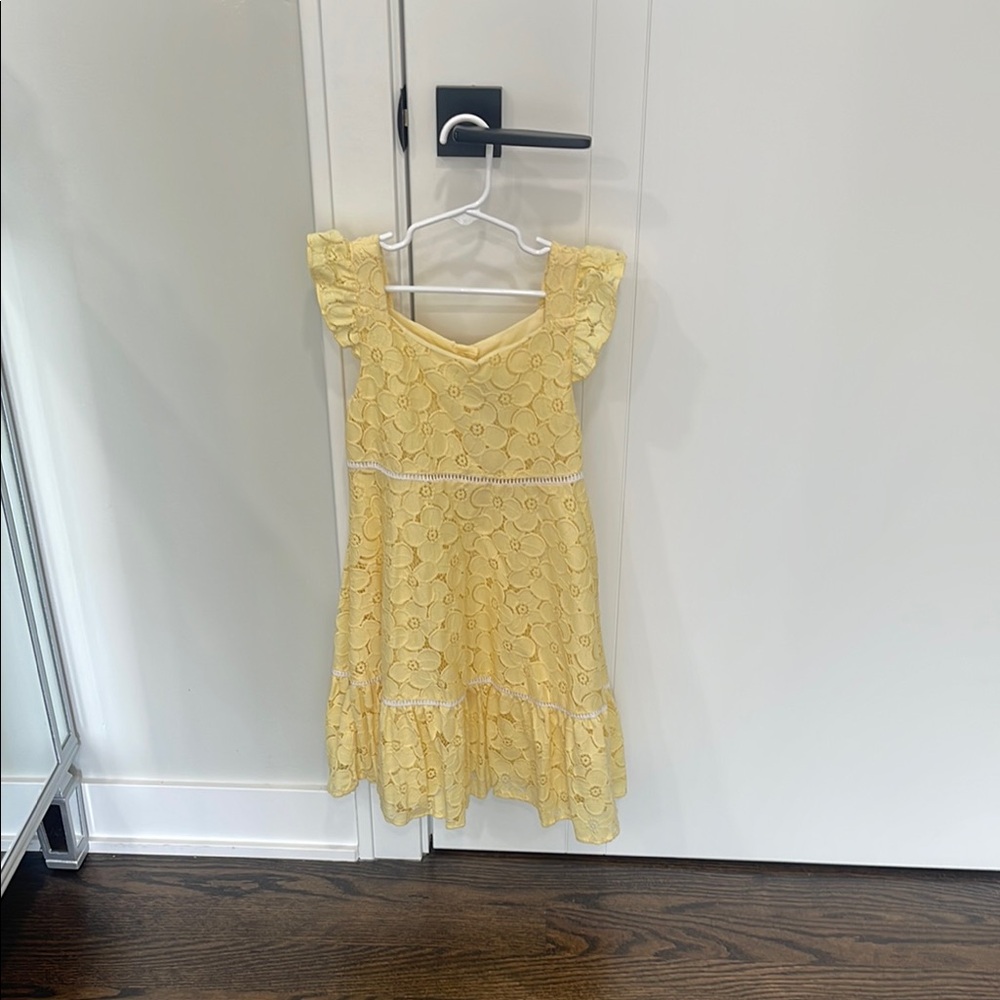 Janie and Jack Yellow Lace Dress